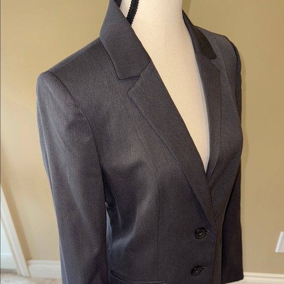 Anne Klein Blazer Gray Classic Lined Women’s Size 10 - Picture 3 of 12